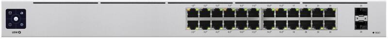 Ubiquiti UniFi 24-Poorten Schakelaar PoE Managed L2/L3 Gigabit Ethernet (10/100/1000) Power over Ethernet (PoE) 1U Zilver