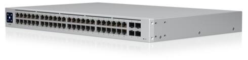 Ubiquiti UniFi USW-48-POE Netwerk Schakelaar Managed L2 Gigabit Ethernet (10/100/1000) Power over Ethernet (PoE) 1U RVS (Roestvrij staal)