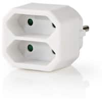 Nedis Stroomadapter PSSPL200C1WT 2 stopcontacten