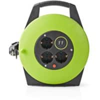 Nedis Kabelhaspel 3 stopcontacten 10 m