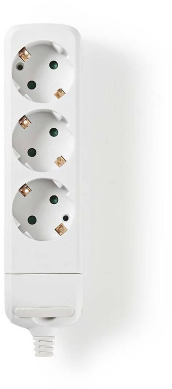 Nedis Stekkerdoos 3 Stopcontacten