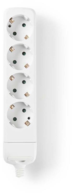 Nedis Stekkerdoos 4 Stopcontacten