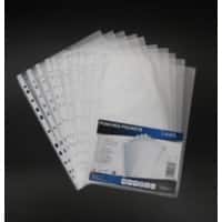 Showtassen A4 Reliëf Transparant 50 micron PP (Polypropeen) 100 Stuks
