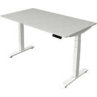 Kerkmann Elektronisch In hoogte verstelbaar Zit-sta-bureau Lichtgrijs T-poot 0 lades 0 ladeblokken 1.400 (B) x 800 (D) x 1.290 (H) mm Hout, Metaal