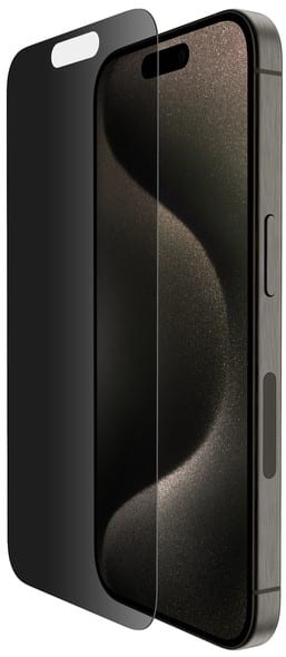 Belkin OVA149ZZ Privacyfilter voor iPhone 15 Pro Zwart