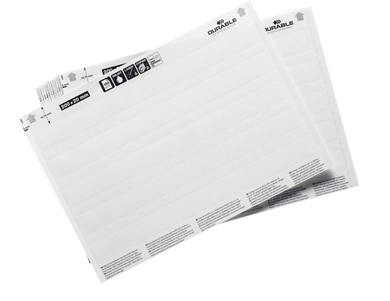 DURABLE Vellen met invoegstroken 800002 20 (B) x 1,7 (H) cm 100 Stuks