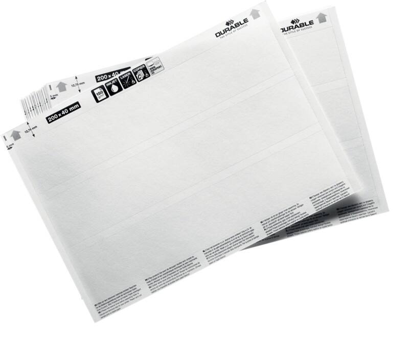 DURABLE Vellen met invoegstroken 809902 20 (B) x 3,7 (H) cm 60 Stuks