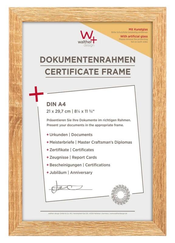 walther design A4 Fotolijst Bruin EFX130E 23,1 (B) x 2,1 (D) x 33,1 (H) cm EFX130E