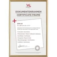 walther design A4 Fotolijst Goud Kunststof KG130H 22,1 (b) x 1,9 (d) x 30,8 (h) cm