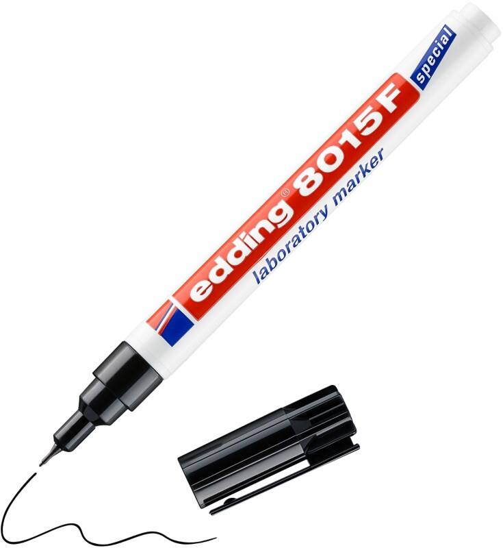 edding E-8015 Laboratoriummarker Zwart Ronde punt 0,75 mm