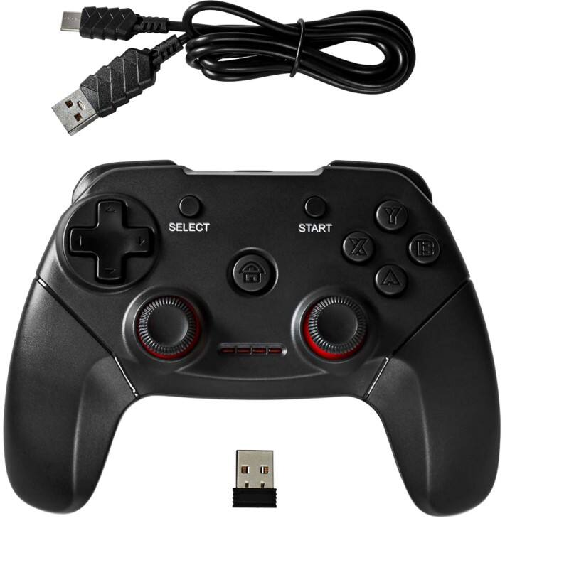 Nedis Draadloos Gamepad Zwart USB DIGITAL PC GGPDW110BK