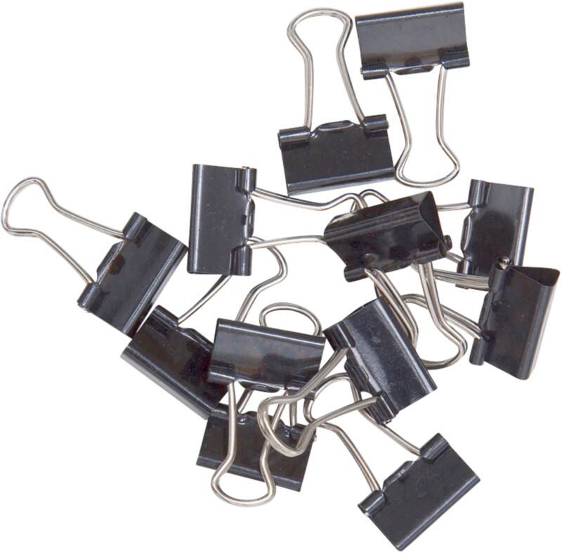 Maul Papierklem Metaal 15 mm Zwart 12 Stuks