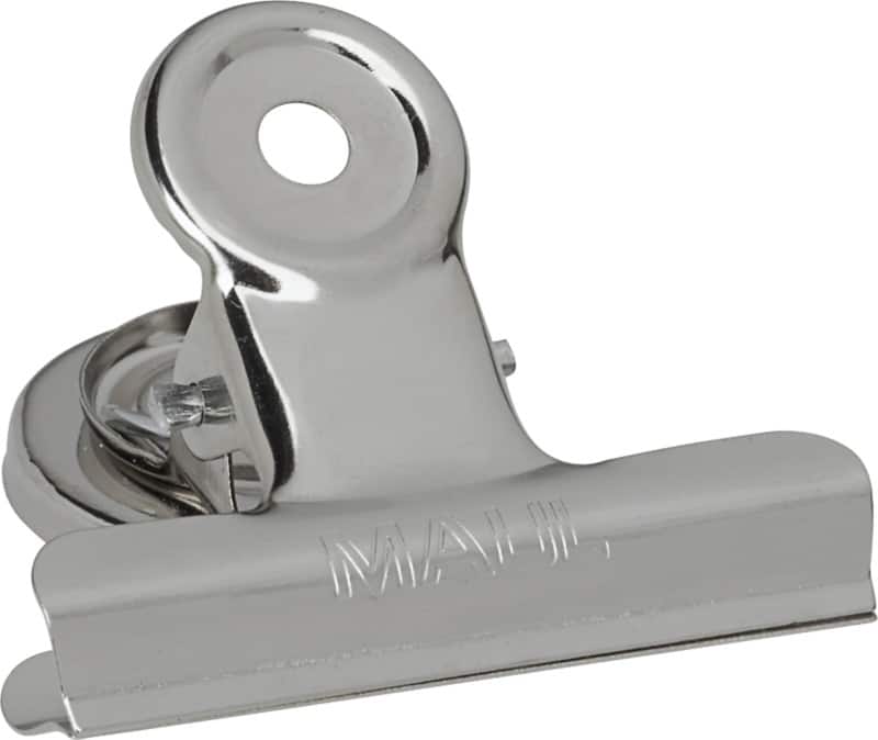 Maul Papierklemmen Metaal 15 mm Zilver Magnetisch 2 Stuks