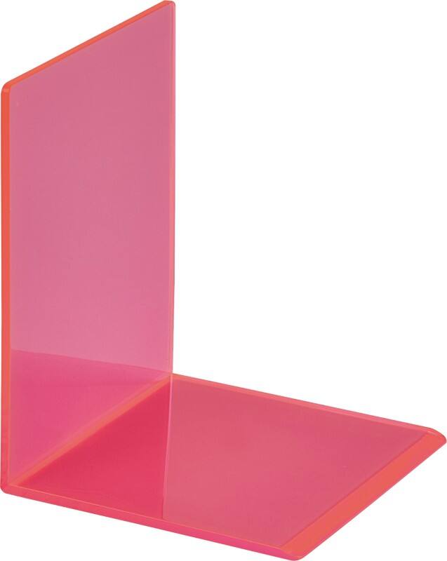 Maul Boekensteunen Acryl Roze 10 x 10 x 13 cm 2 Stuks