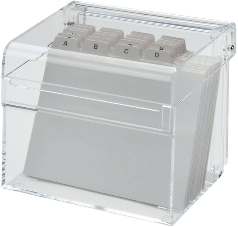 Maul Kaartenbak A7/BF Acryl Transparant