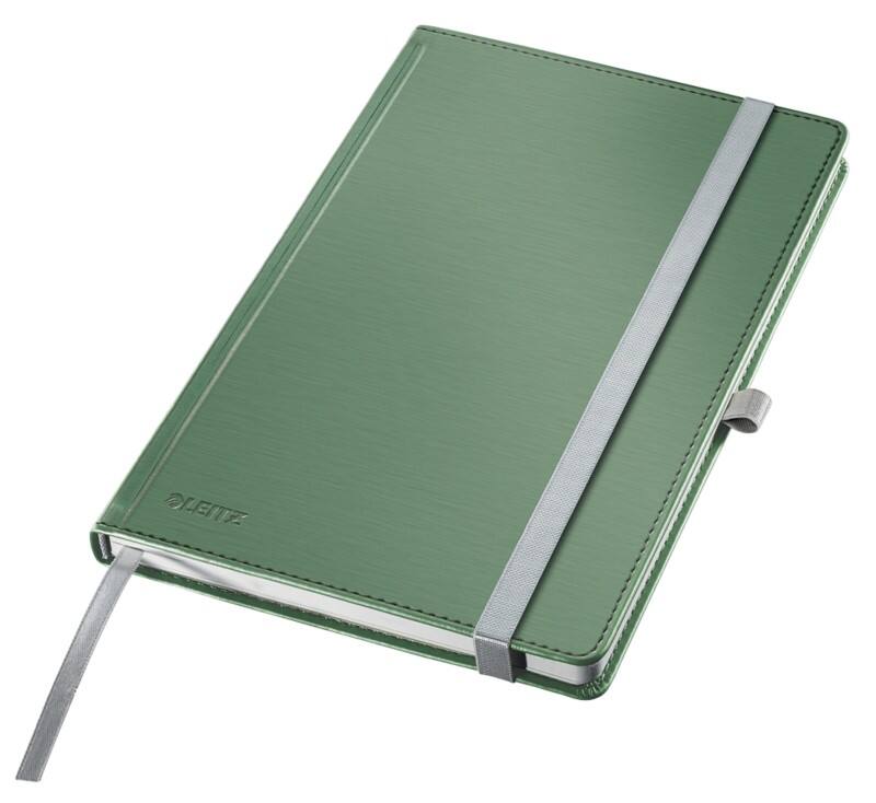 Leitz Style Notitieboek A5 vierkant met harde kaft 44861053 160 Pagina's 80 vellen Groen