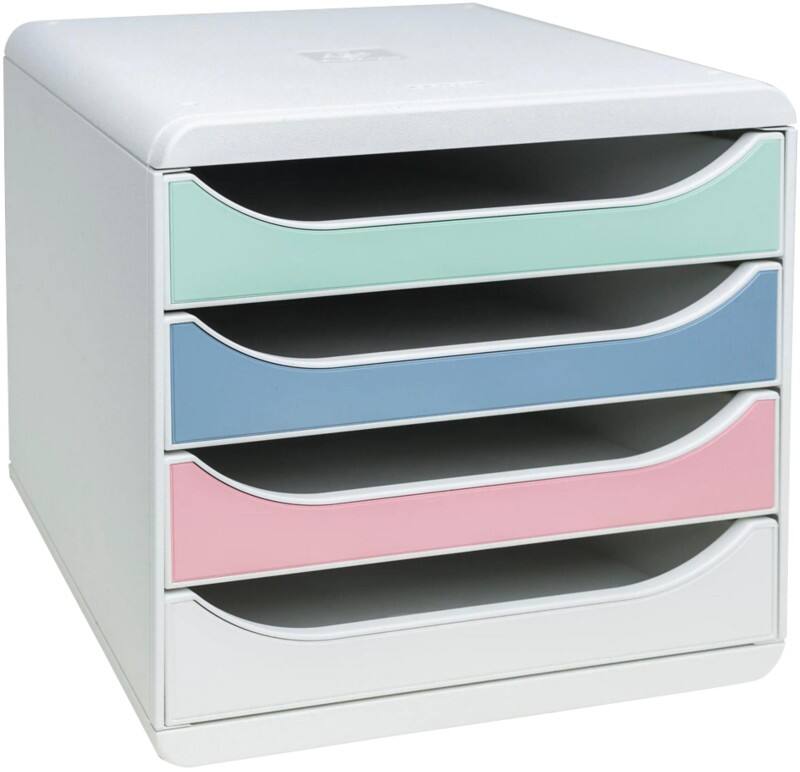 Exacompta Skandi Ladekastje Kunststof Wit 4 Lades 27,8 x 34,7 x 26,7 cm A4+