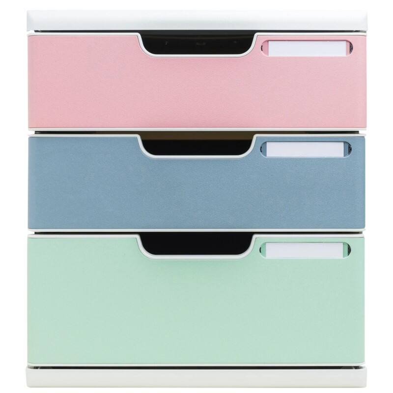 Exacompta Skandi Ladekastje Kunststof Wit 3 Lades 28,8 x 35 x 32 cm A4+