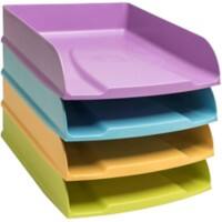 Exacompta Pop'N Co Brievenbakje Stapelbaar A4+ Kleurenassortiment 4 Stuks