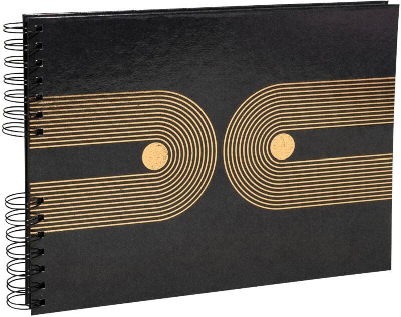 Exacompta Graphik Fotoalbum Spiraal Harde rug 32 x 22 cm Zwart 50 Vellen