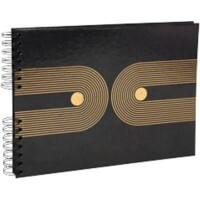 Exacompta Graphik Fotoalbum Spiraal Harde rug 32 x 22 cm Zwart 50 Vel