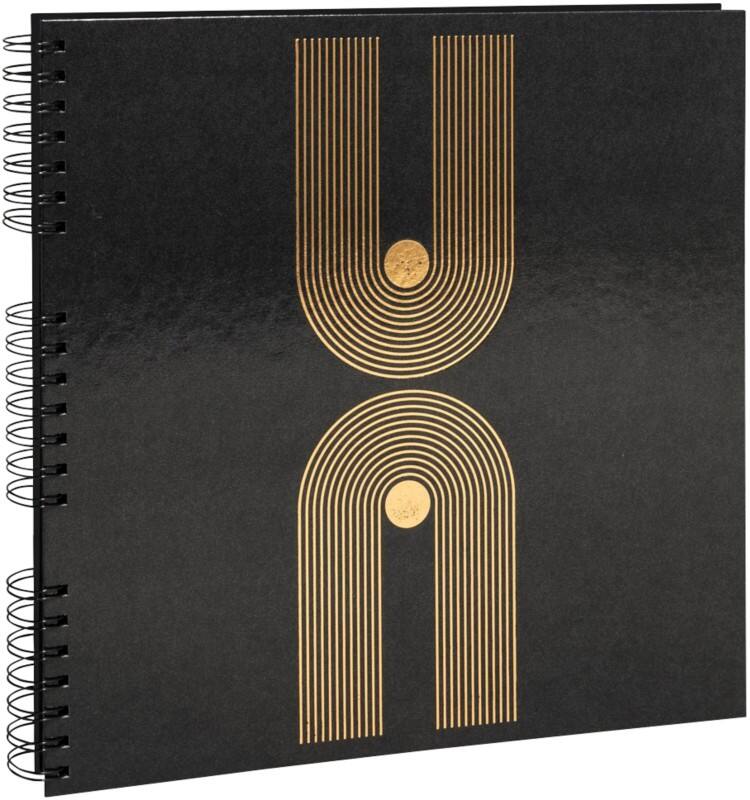 Exacompta Graphik Fotoalbum Spiraal Harde rug 32 x 32 cm Zwart 60 Vellen