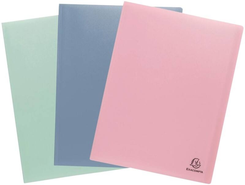 Exacompta AutentiK Showalbum 50 Vakken A4 Kleurenassortiment 3 Stuks