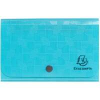 Exacompta Pop'N Co Sorteermap 54 x 85 mm PP (Polypropeen) Blanco Cyaan 55499E