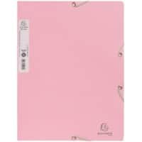Exacompta AutentiK 3-klepsmap A4 Roze Karton 400 g/m²
