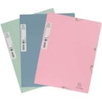 Exacompta AutentiK 3-klepsmap A4 Kleurenassortiment Karton 400 g/m² 6 Stuks