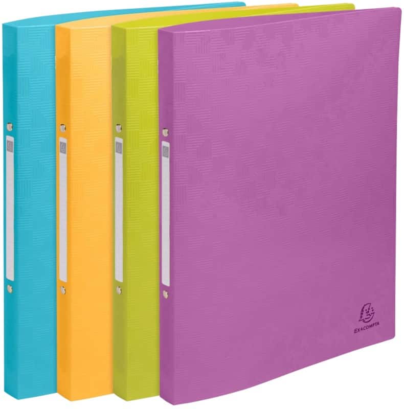 Exacompta Pop'N Co 15 mm Ringband PP (Polypropeen) A4 2 Ringen Kleurenassortiment 54910E 4 Stuks