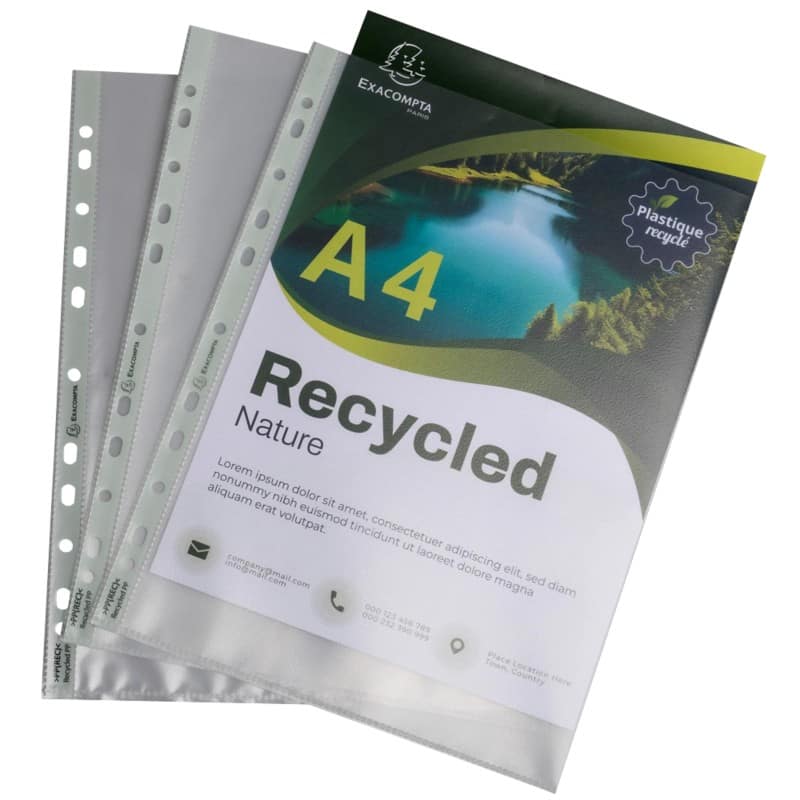 Exacompta Forever Showtassen Transparant 11 Gaten 5350E 25 Stuks