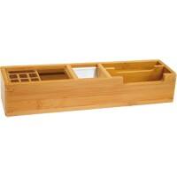 WEDO Bamboo Pennenbak Bamboe Bruin 7,6 x 32,6 x 6,7 cm