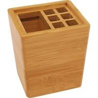 WEDO Bamboo Pennenhouder Bamboe Bruin 9 x 10,4 x 11,7 cm