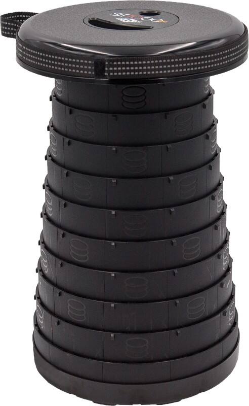 WEDO Telescopische kruk 75 mm PP (Polypropeen) Zwart