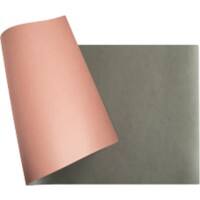 Exacompta Thuiskantoor Bureauonderlegger PU (Polyurethaan) Grijs, huidskleur 35 x 60 cm