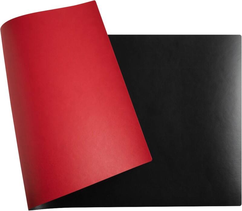 Exacompta Thuiskantoor Bureauonderlegger PU (Polyurethaan) Rood, zwart 40 x 80 cm