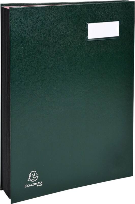 Exacompta Handtekeningenboek A4 Groen 24123E 24 (B) x 1,7 (D) x 32,7 (H) cm