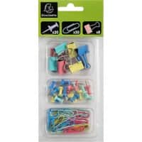 Exacompta Aquarel Paperclips Metaal Multikleur Pak van 10