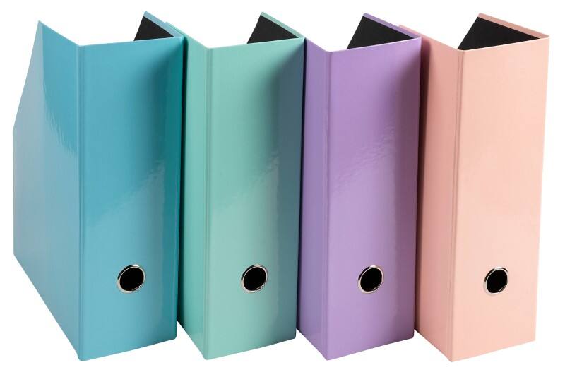 Exacompta Aquarel Tijdschriftencassette A4 Kleurenassortiment Pak van 16