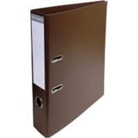 Exacompta Bright colours Breed Ordner A4 70 mm Bruin 2 Ringen 53746E Karton, PU (Polyurethaan), PVC (Polyvinylchloride) 10 Stuks