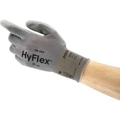 HyFlex Werkhandschoenen Nylon, PU (Polyurethaan) Maat 9 Grijs 12 Paar à 2 Handschoenen
