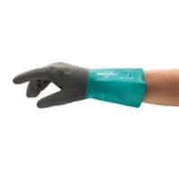 Ansell AlphaTec Chemical Protection Veiligheidshandschoenen Nitril, nylon Maat 8 Grijs, turkoois 6 Paar à 2 Handschoenen