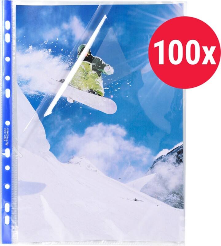 Exacompta Stop Doc Showtassen Glad Transparant 11 Gaten 5875E 100 Stuks