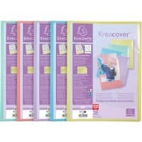 Exacompta Kreacover Pastel Showalbum 50 insteektassen A4 Kleurenassortiment Pak van 10