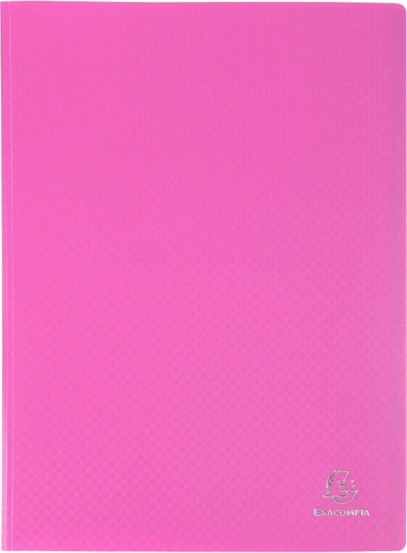 Exacompta OpaK Showalbum 60 insteektassen A4 Roze Pak van 8