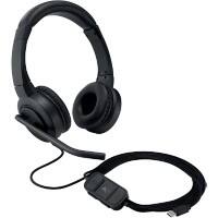 Kensington H1000 Bedrade hoofdtelefoon K83450WW On-Ear 1,8 m USB-C kabel Ruisonderdrukking Microfoon Zwart