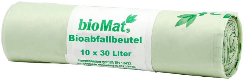 PAPSTAR BioMat Vuilniszakken Groen 17 Micron 10 Stuks