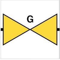 Djois Veiligheidsbord Pictogram Gasaansluiting Klevend, schroeven PP (Polypropeen) 10 x 0,14 cm 3 Stuks