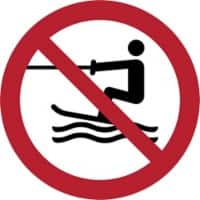 Djois Veiligheidsbord Verboden voor voortgesleepte wateractiviteiten Klevend, schroeven PP (Polypropeen) 20 x 0,14 cm 3 Stuks